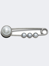 Crocs Pearl Safety Pin Unisex Lifestyle Pins Silver