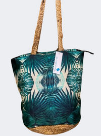 Blue Point Botanical D Tox Women Beach Bag Green