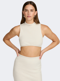 Nike Sportswear Chill Rib Women Lifestyle Tank Light Orewood Brown