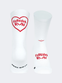 Pacific Forever Unisex Running Sock White/Red