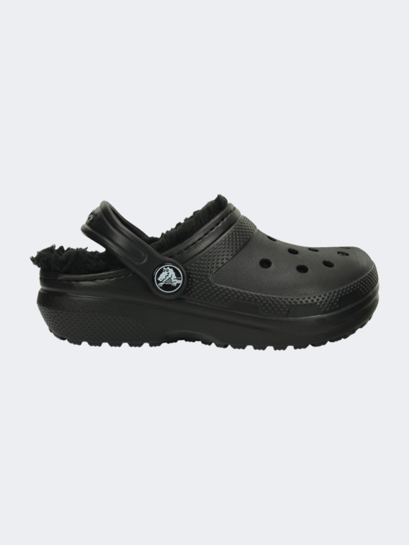 Crocs Classic Lined Kids Lifestyle Slippers Black