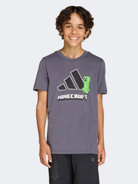 Adidas Minecraft Training Kids-Boys Sportswear T-Shirt Aurora Onix