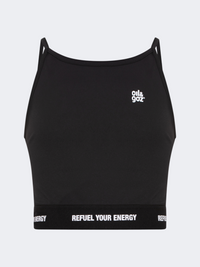 Oil&Gaz Casual Kids-Girls Lifestyle Crop Top Black