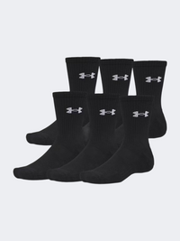 Under Armour Performance Cotton Crew Unisex Training Sock Black/White