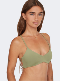 Oneill Huntington Bralette Top Women Beach Bra Green
