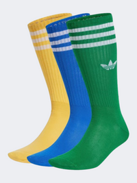 Adidas Solid Unisex Original Sock Blue/Green/Spark