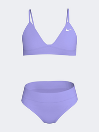 Nike Effortless Essential Triangle Girls Swimming Bikini Set Light Thistle