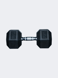 Irm-Fitness Factory Hex Rubber Dumbbell 25 Kg Fitness Weights Black
