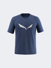 Salewa Solidlogo Dry Men Hiking T-Shirt Dark Denim