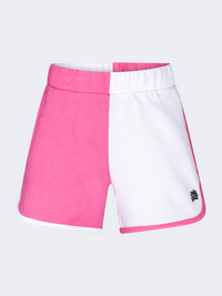 Oil&Gaz Durable Kids-Girls Lifestyle Short Fuchsia/White