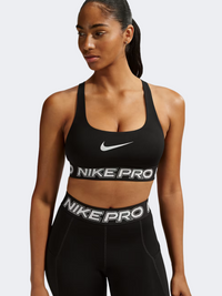 Nike Pro Light Support Non Padded Women Training Bra Black/White/Silver