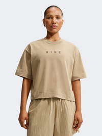 Nike Sportswear Luxe Boxy Women Lifestyle T-Shirt Parachute Beige