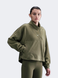Nike One Women Training Long Sleeve Olive/White