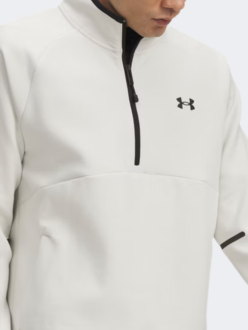 Under Armour Unstoppable Fleece Men Lifestyle Long Sleeve Summit White