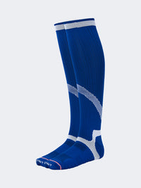 Top Ten Comfortable Unisex Football Over The Calf Socks Royal Blue/White