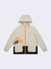 Erke Kids-Boys Outdoor Windbreaker Light Brown