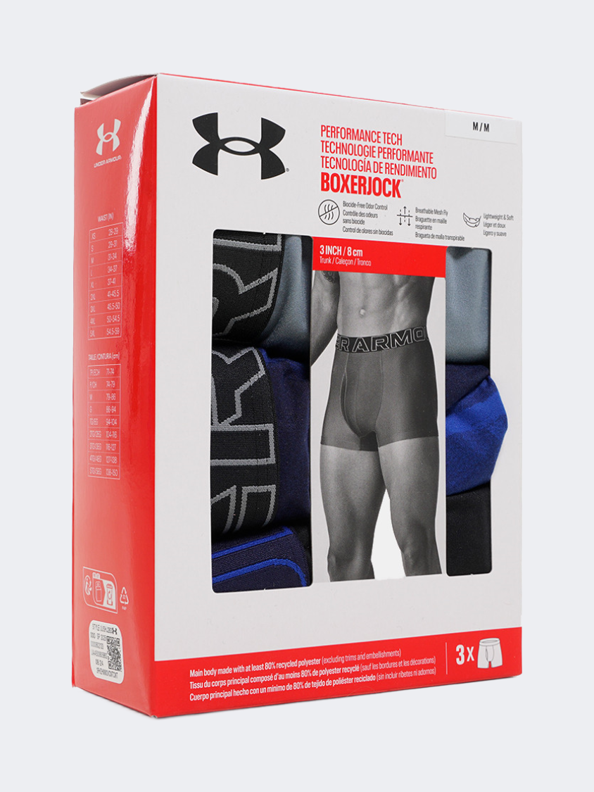 Under Armour Performance Tech Print 3 Inch 3 Pack Men Lifestyle Underwear Multicolor