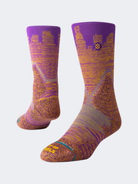 Stance La Skyline Pro Unisex Basketball Sock Purple/Gold
