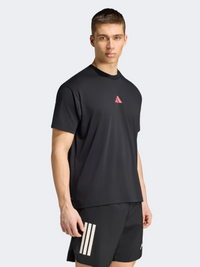 Adidas Running State Of Mind Graphic Men Running T-Shirt Black/Pure Turbo