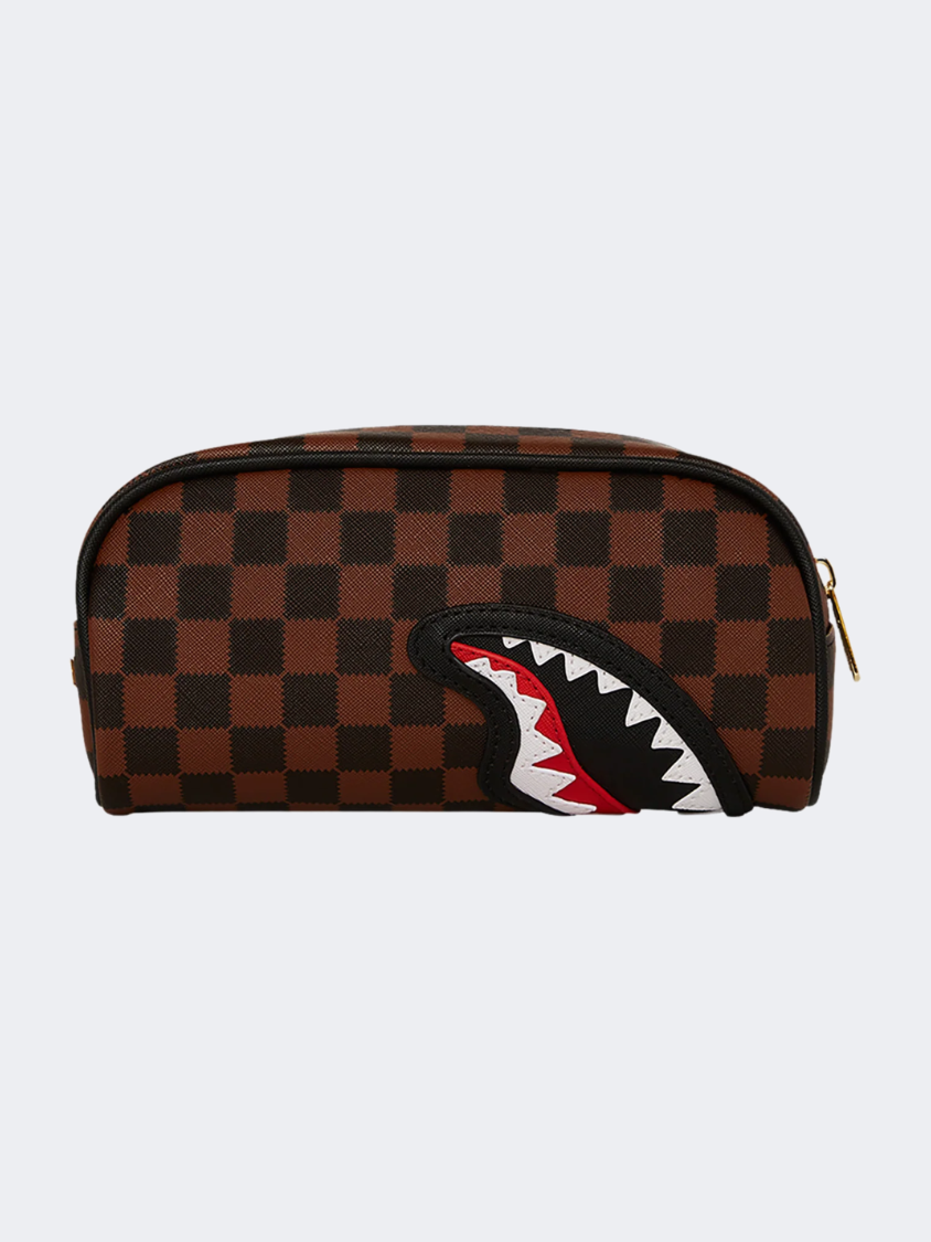 Spray Ground Awtooth Sharks In Paris Unisex Lifestyle Case Brown