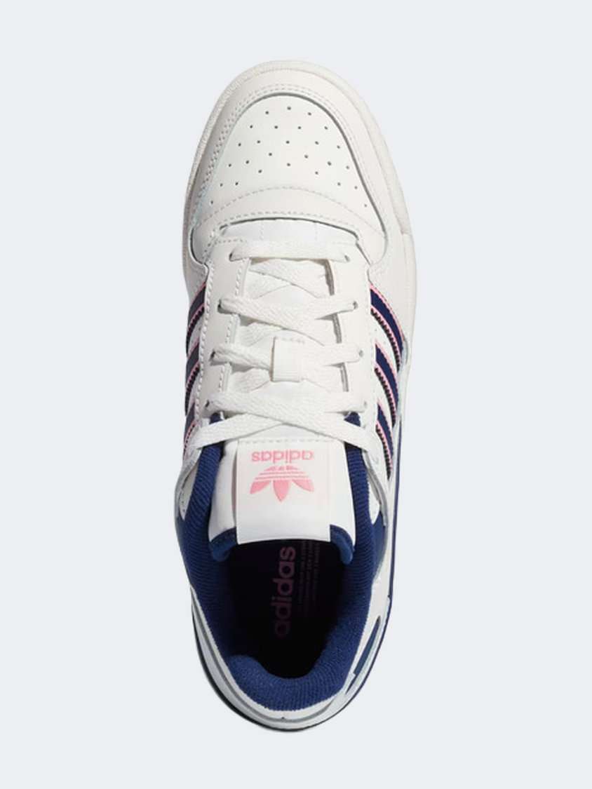 Adidas Forum Women Original Shoes White/Dark Blue/Pink