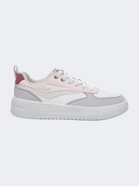 Erke Skateboard Women Lifestyle Shoes White/Grey/Pink