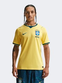Nike Men Brazil 2026 Stadium Home Dri-FIT Soccer Jersey Canary