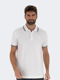 Lotto Classica Men Lifestyle Polo Short Sleeve Bright White/Navy