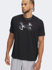 Under Armour Tech Print Fill Men Training T-Shirt Black/Anthracite