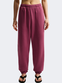 Nike Studio Fleece High Rise Oversized Women Lifestyle Pant Pink Smoke/Sail