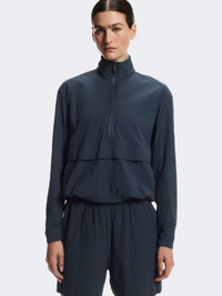 On Courtside Half-Zip Ease Women Tennis Long Sleeve Midnight