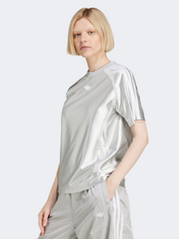 Adidas Adicolor Teamgeist Loose Women Original T-Shirt Grey Two