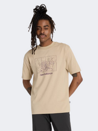 New Balance SOT Men Lifestyle T-Shirt Stoneware