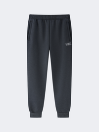 Erke Knitted Cropped Men Tennis Pant Dark Grey