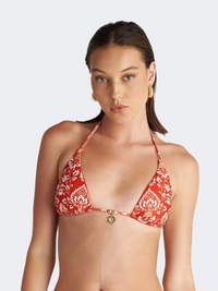 Blu4U Coral Damask Women Swim Bra Multicolor
