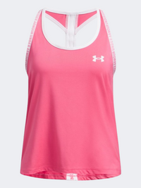 Under Armour Tech Knockout Girls Training Tank Super Pink/White