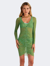 Blu4U Portobello Women Beach Dress Green