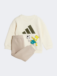 Adidas The Simpsons Jogger Baby-Boys Sportswear Set Cream White