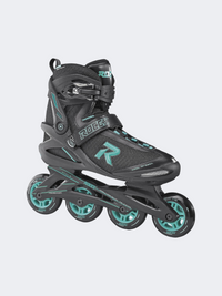 Roces Icon Women Skating Roller Skates Black/Aqua