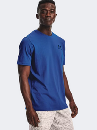 Under Armour Sportstyle Left Chest Logo Men Training T-Shirt Tech Blue/Black