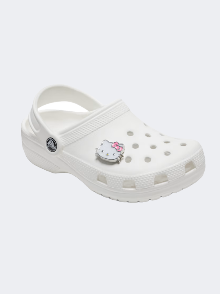 Crocs Hello Kitty Glitter Cat Unisex Lifestyle Pins White/Pink