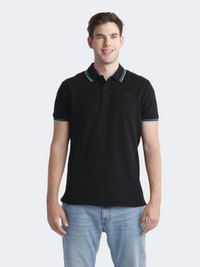 Lotto Classica Men Lifestyle Polo Short Sleeve Black/Blue