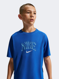 Nike Multi Refresh Boys Basketball T-Shirt Game Royal