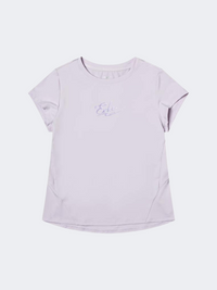 Erke Kids-Girls Running T-Shirt Light Pinky Purple