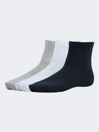 Top Ten Soft Unisex Lifestyle Socks Grey/White/Navy