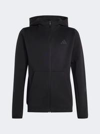 Adidas Z.N.E. Full Zip Kids-Boys Sportswear Hoody Black/Carbon