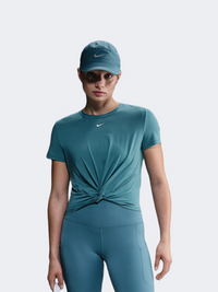 Nike One Classic Dri-Fit Twist Short-Sleeve Women Training T-Shirt Smoky Blue/White