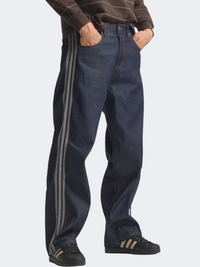 Adidas Fire Bird Mid Rise Straight Leg Jeans Men Originals Pant Indigo Denim