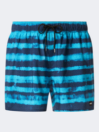 Oakley Blur Stripes Rc 16 Inch Men Beach Swim Short Blue