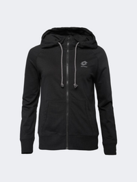 Lotto Smart Og Full Zip Women Lifestyle Hoody Black/Asphalt
